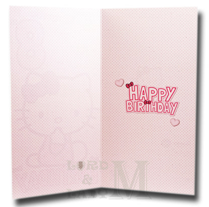 23cm - Have A Fantastic 8th Birthday - Hello Kitty