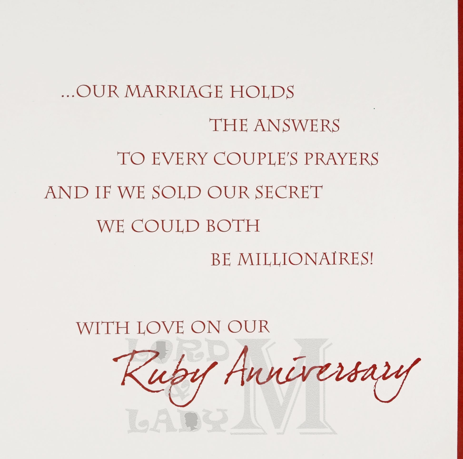 20cm - On Our Ruby Anniversary .. - Petal Heart -E