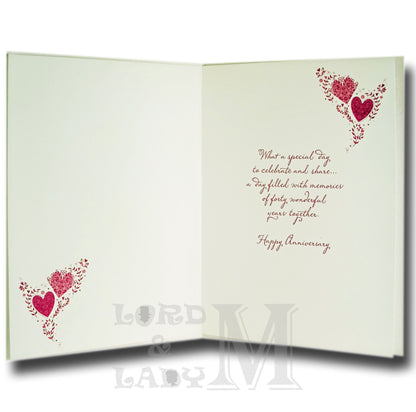 20cm - A Ruby Wedding Anniversary With Love - E