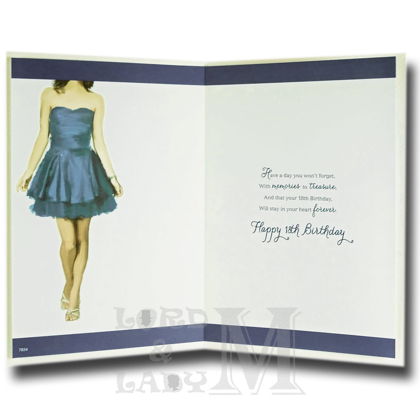 23cm - For A Special Friend ... - Blue Dress - E