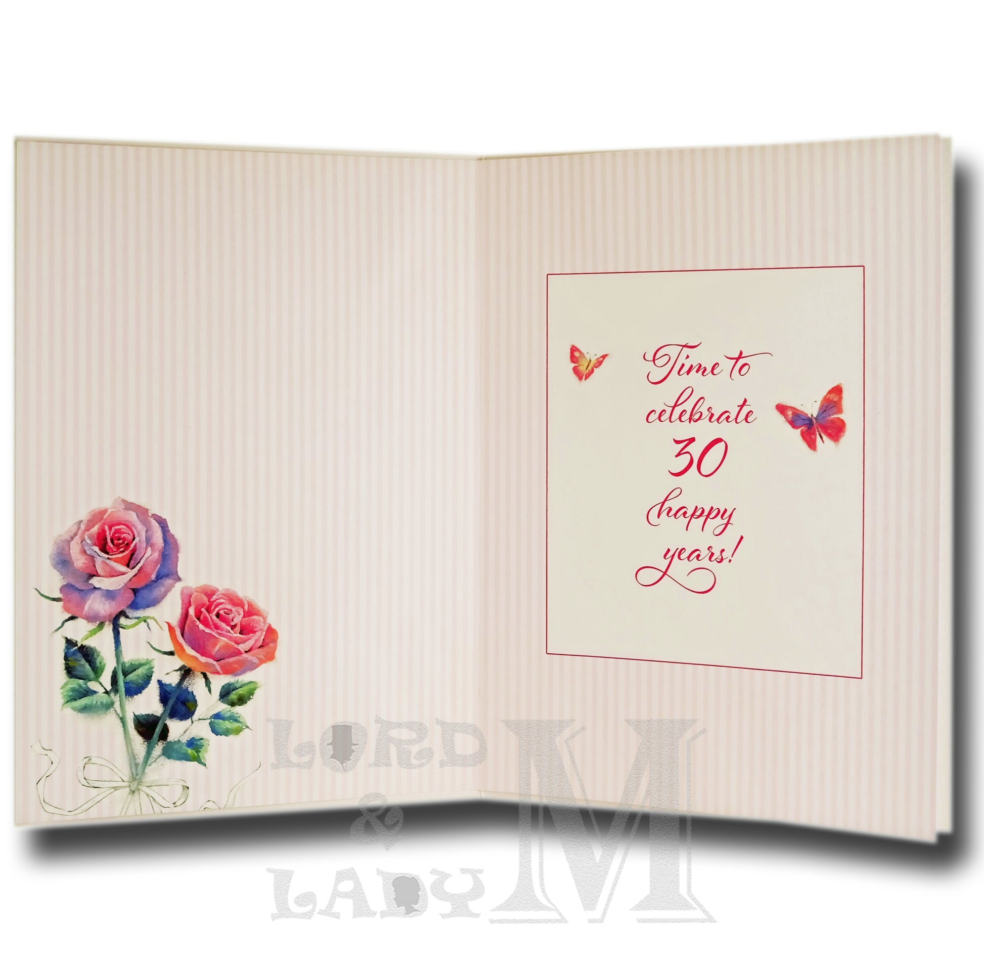 20cm - Pearl Wedding Anniversary Wishes - E