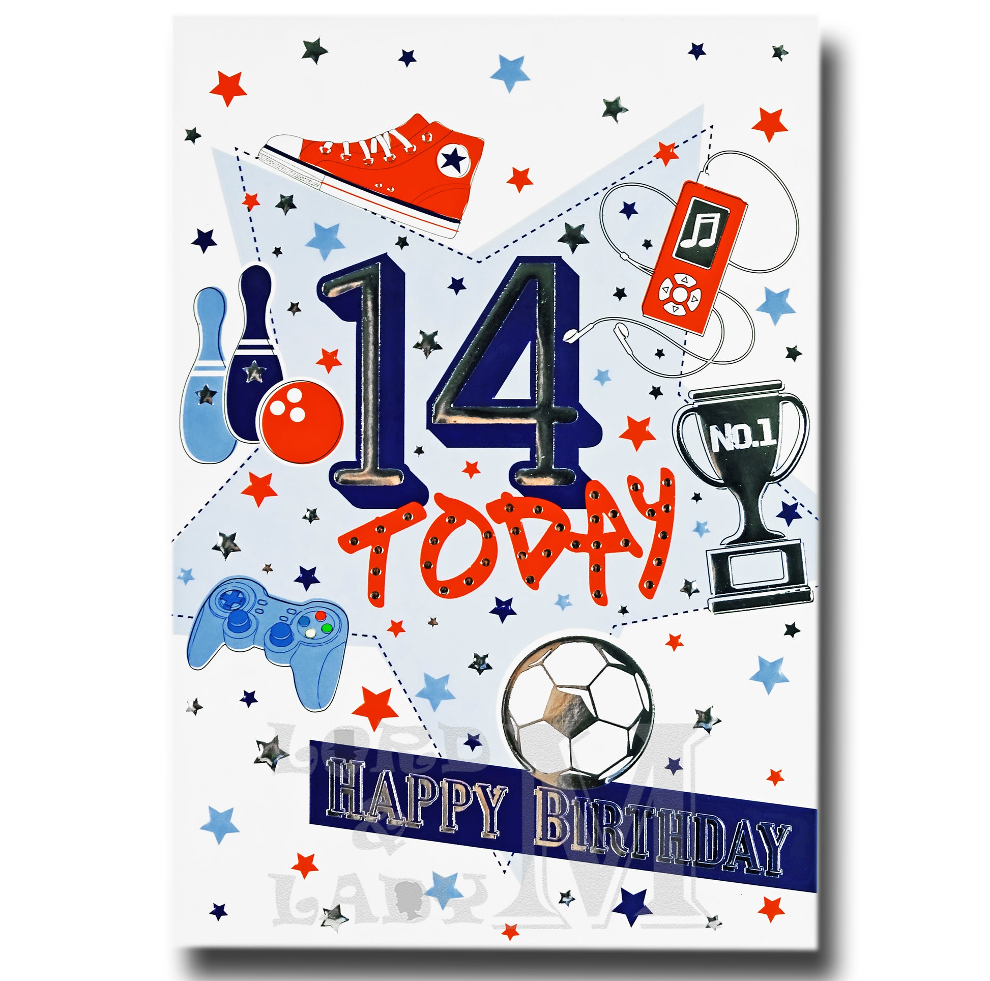 19cm - 14 Today Happy Birthday - Sports Hobby- BGC