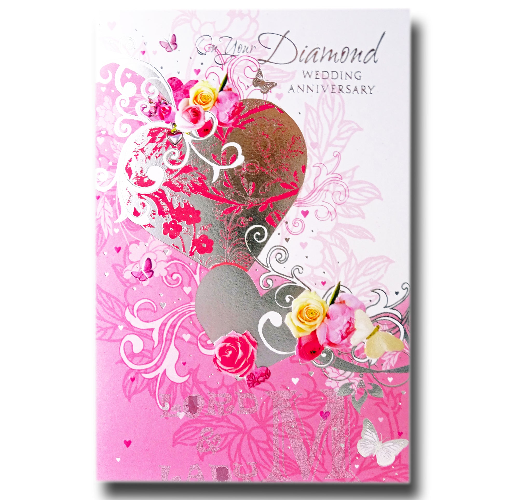 20cm - On Your Diamond Wedding Ann....- Pink - CWH