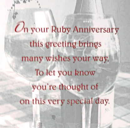 23cm - 40 Ruby Anniversary - P