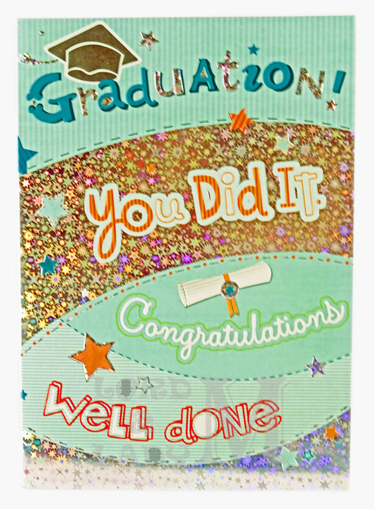 19cm - Graduation You Did It Congratulations - P
