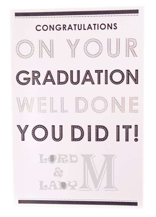 23cm - Congratulations On Your Graduation Well -P