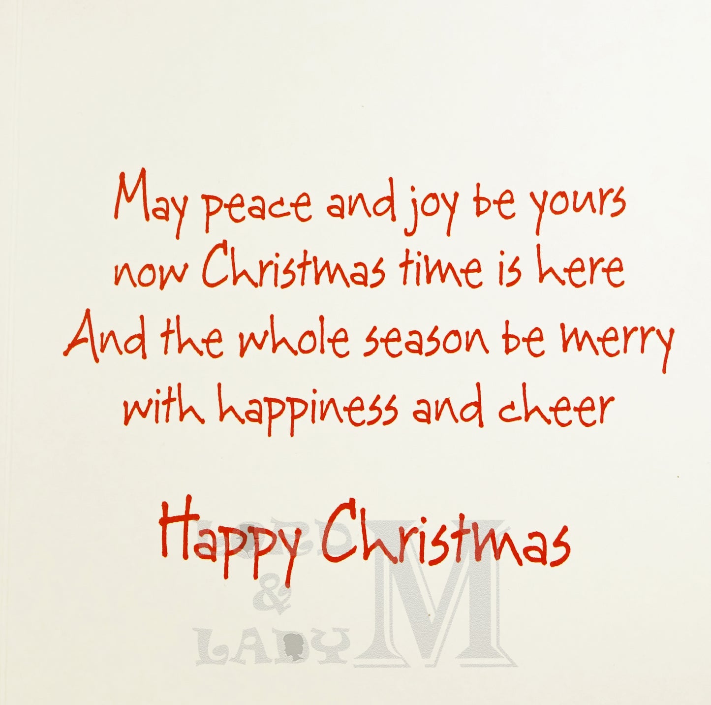 19cm - ... Christmas To A Special Son & Family - E