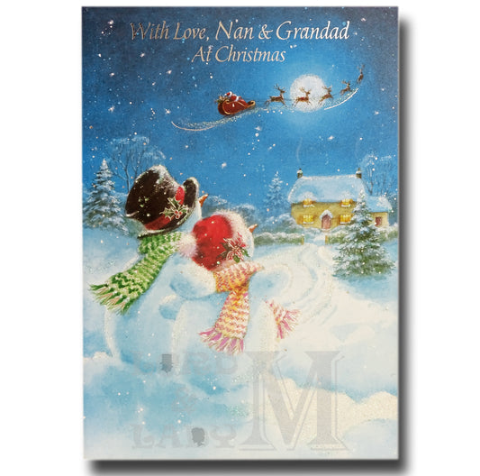 19cm - With Love, Nan & Grandad At Christmas - KH