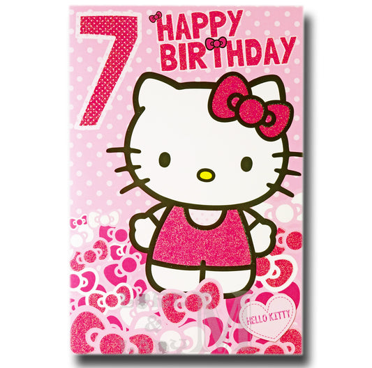23cm - 7 Happy Birthday - Hello Kitty - BGC
