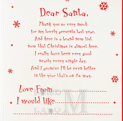 19cm - A Letter To Santa - Reindeer Tree - BGC