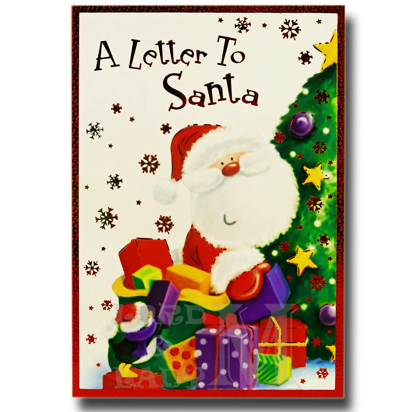 19cm - A Letter To Santa - Presents Penguin - BGC