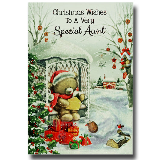 19cm - Christmas Wishes To A Very Special Aunt -BG