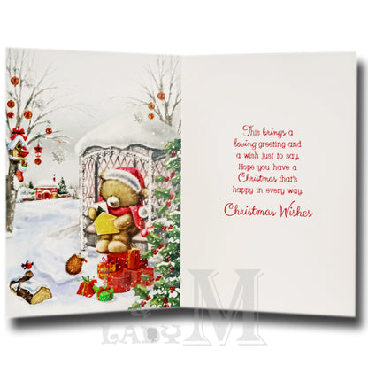 19cm - Christmas Wishes To A Very Special Aunt -BG