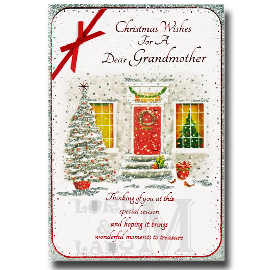19cm - Christmas Wishes For A Dear Grandmother -BG