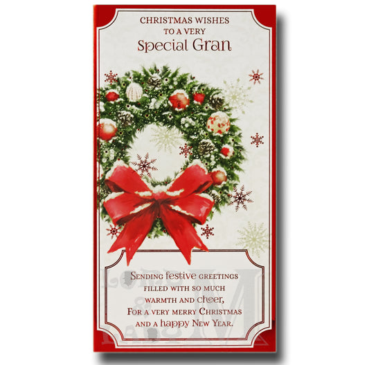 23cm - Christmas Wishes To A Very Special Gran -BG