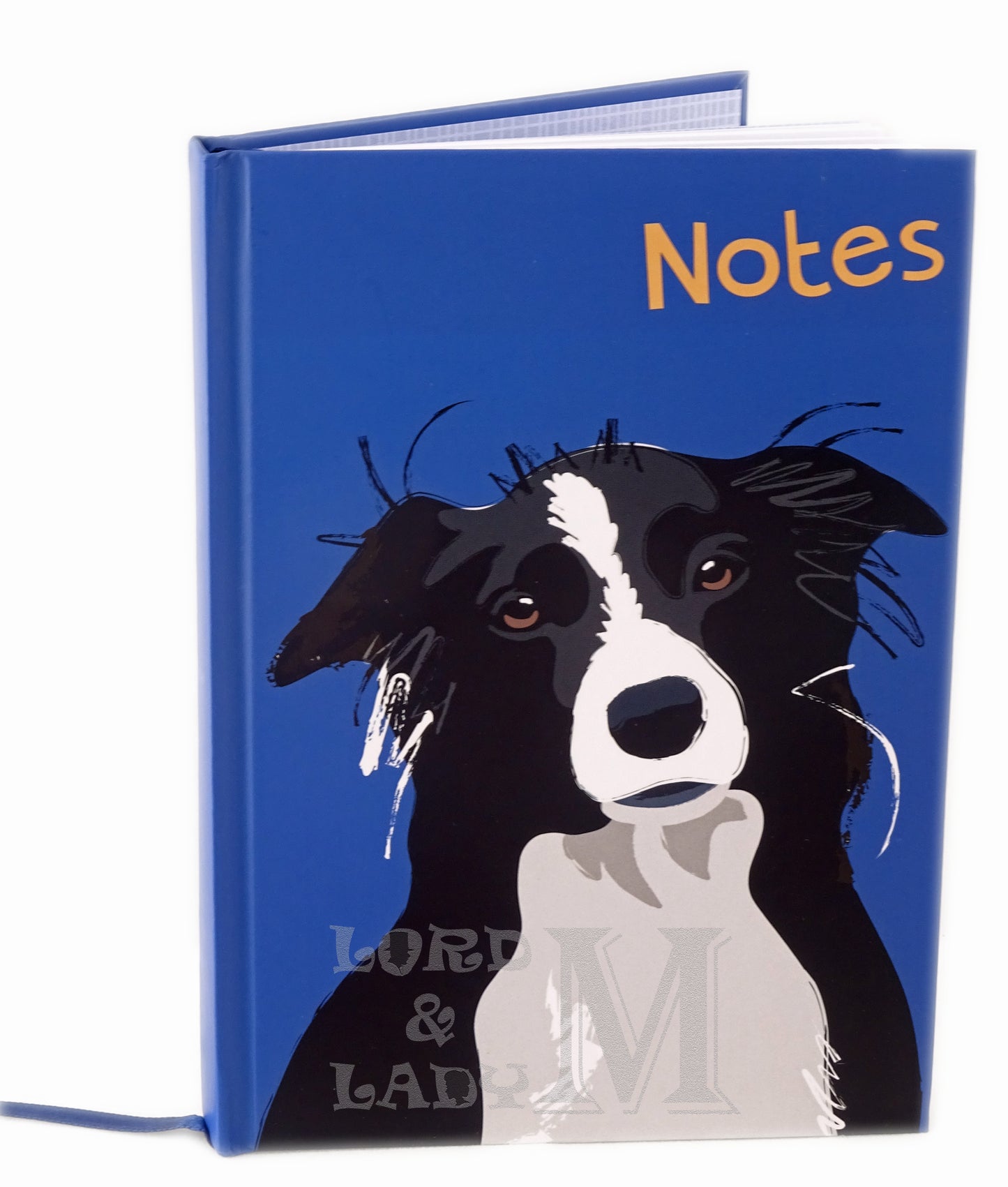 Border Collie - Waggy Tails Chunky Hardback Notebook  - Ideal Gifts