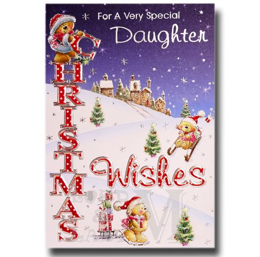 19cm - .. Special Daughter Christmas Wishes - BGC