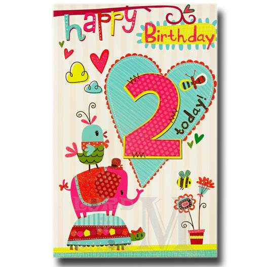 27cm - Happy Birthday 2 Today! - Lge Let - E
