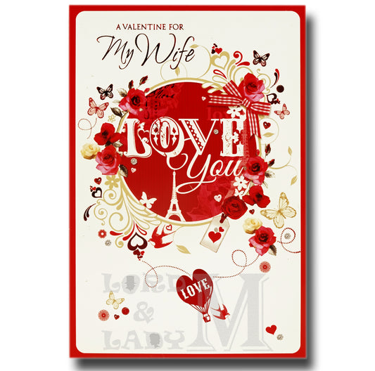 20cm - A Valentine For My Wife Love You Love - E