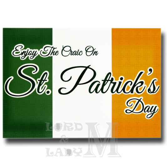 13cm - Enjoy The Craic On St. Patrick's Day - BGC