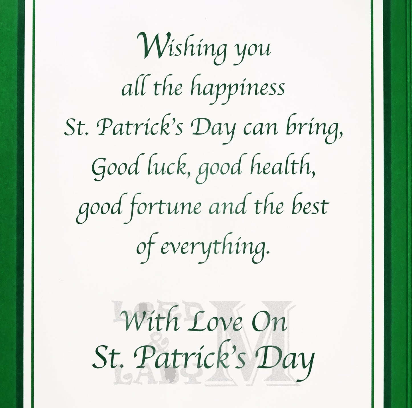 23cm - Just For You, Son, On St. Patrick's Day -BG