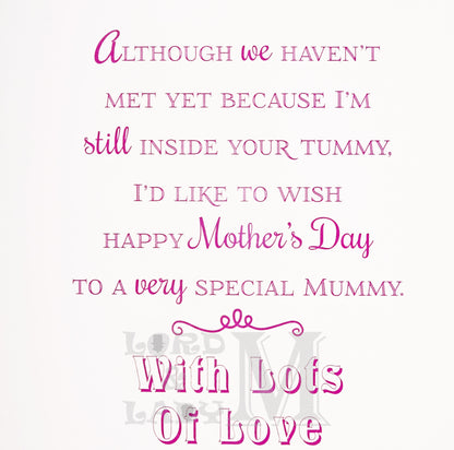 23cm - Mother's Day Wishes With Love From The -BGC