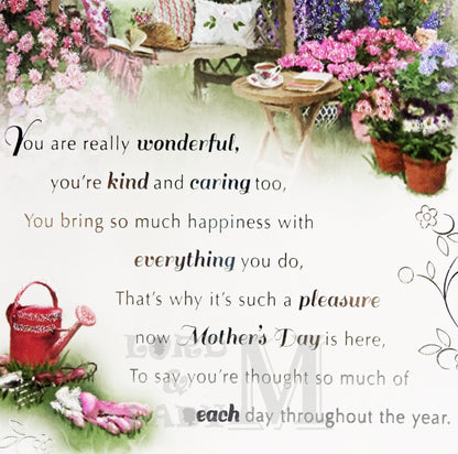 23cm - With Love, Step-Mum On Mother's Day - BGC