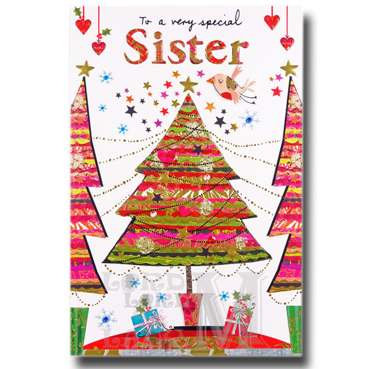 21cm - To A Very Special Sister - Xmas Tree - OH