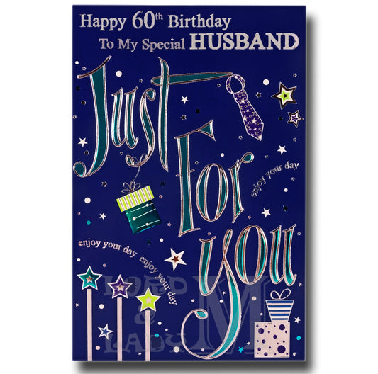 23cm - .. 60th Birthday To My Special Husband -BGC