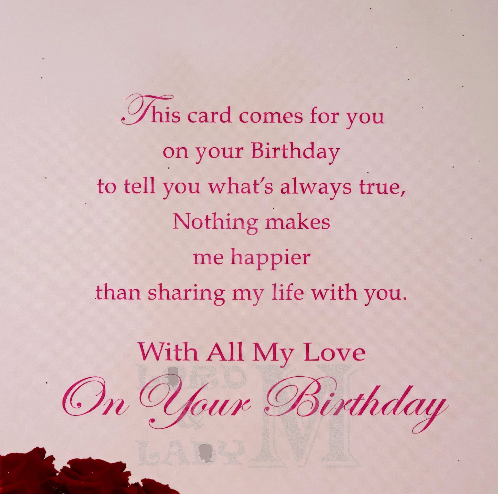 23cm - .. On Your 80th Birthday Dear Wife - BGC