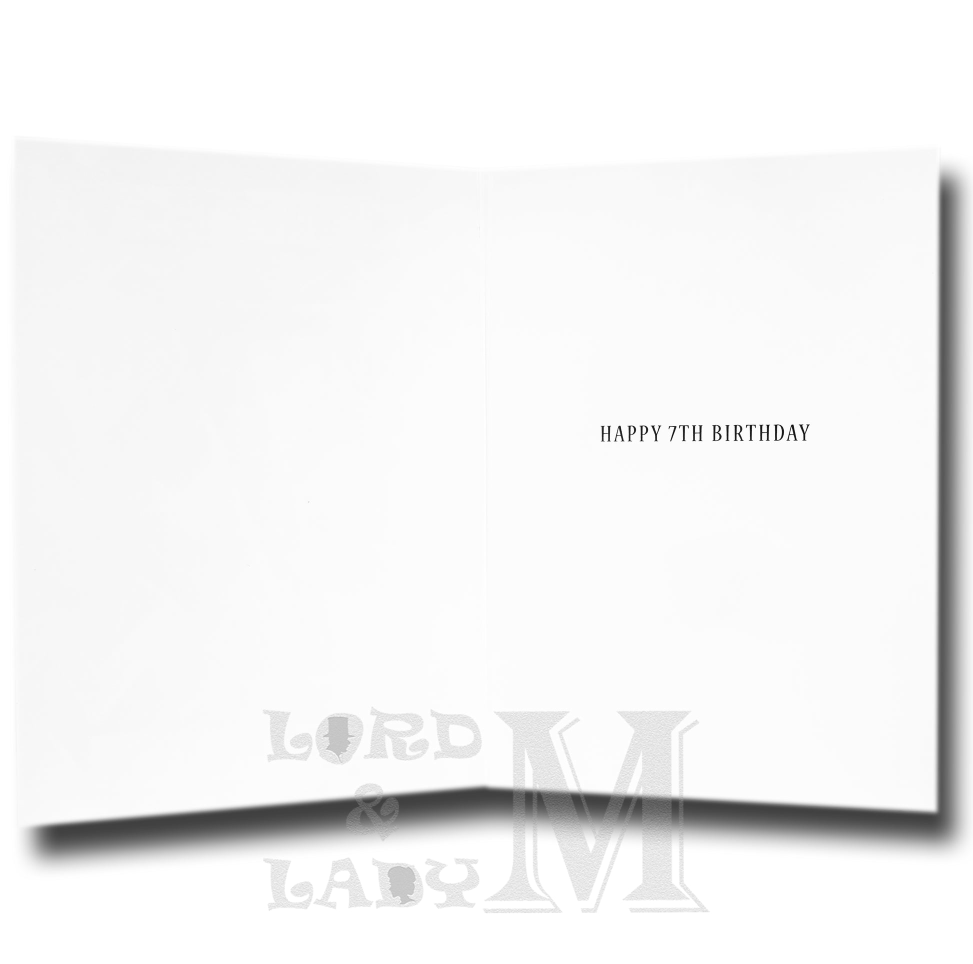 20cm - Happy 7th Birthday - Zig Zag Patterns - RV