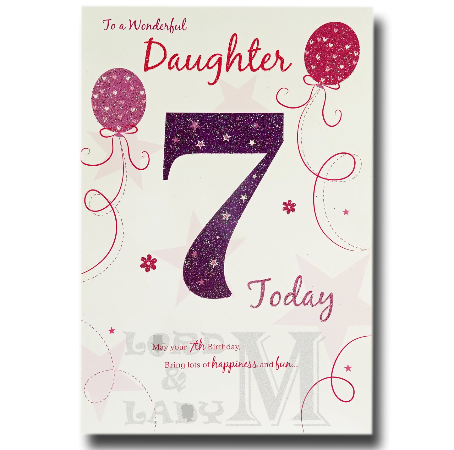 23cm - To A Wonderful Daughter 7 Today - E