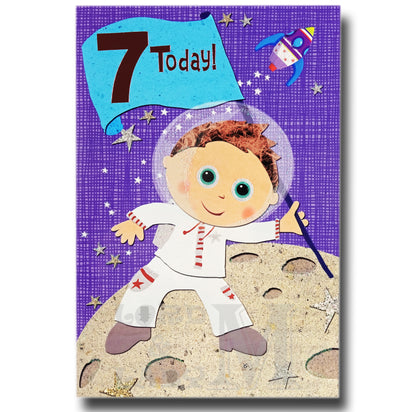 20cm - 7 Today! - Astronaut Space Rocket - E