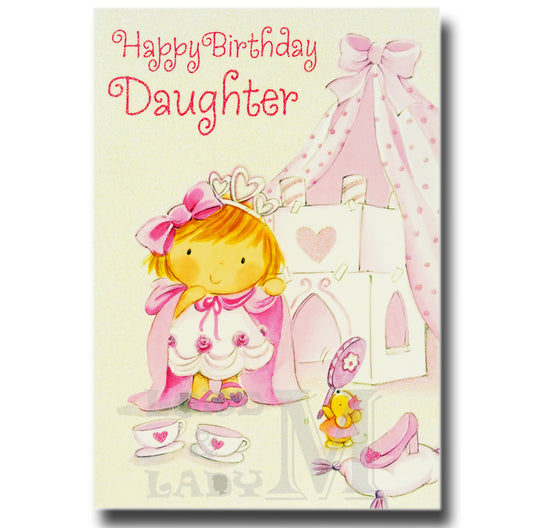 19cm - Happy Birthday Daughter - Girl Dress Up - E