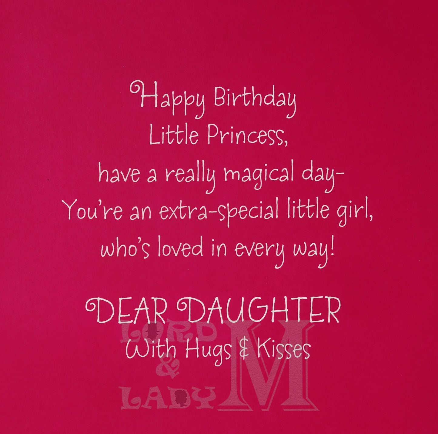 19cm - Happy Birthday Daughter - Girl Dress Up - E