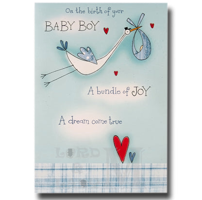 23cm - On The Birth Of Your Baby Boy A Bundle - E