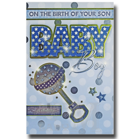 23cm - On The Birth Of Your Son Baby Boy - CWH