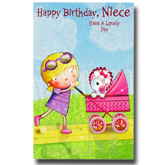 27cm - Happy Birthday, Niece Have A - Lge Let - E