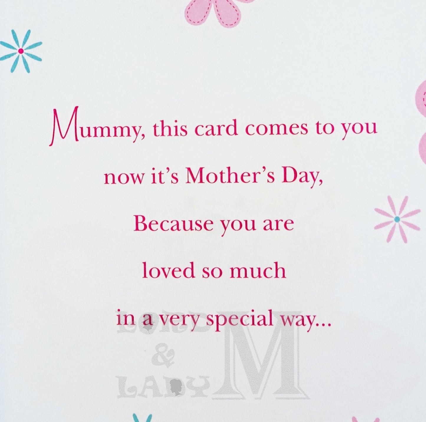 23cm - With Love, Mummy On Mother's Day - E