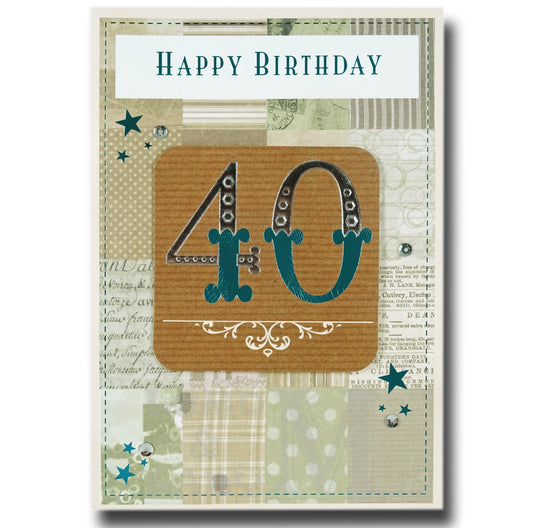 19cm - Happy Birthday 40 - CWH