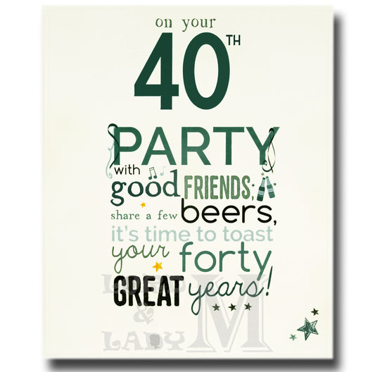 18cm - On Your 40th Party With Good Friends - ASD