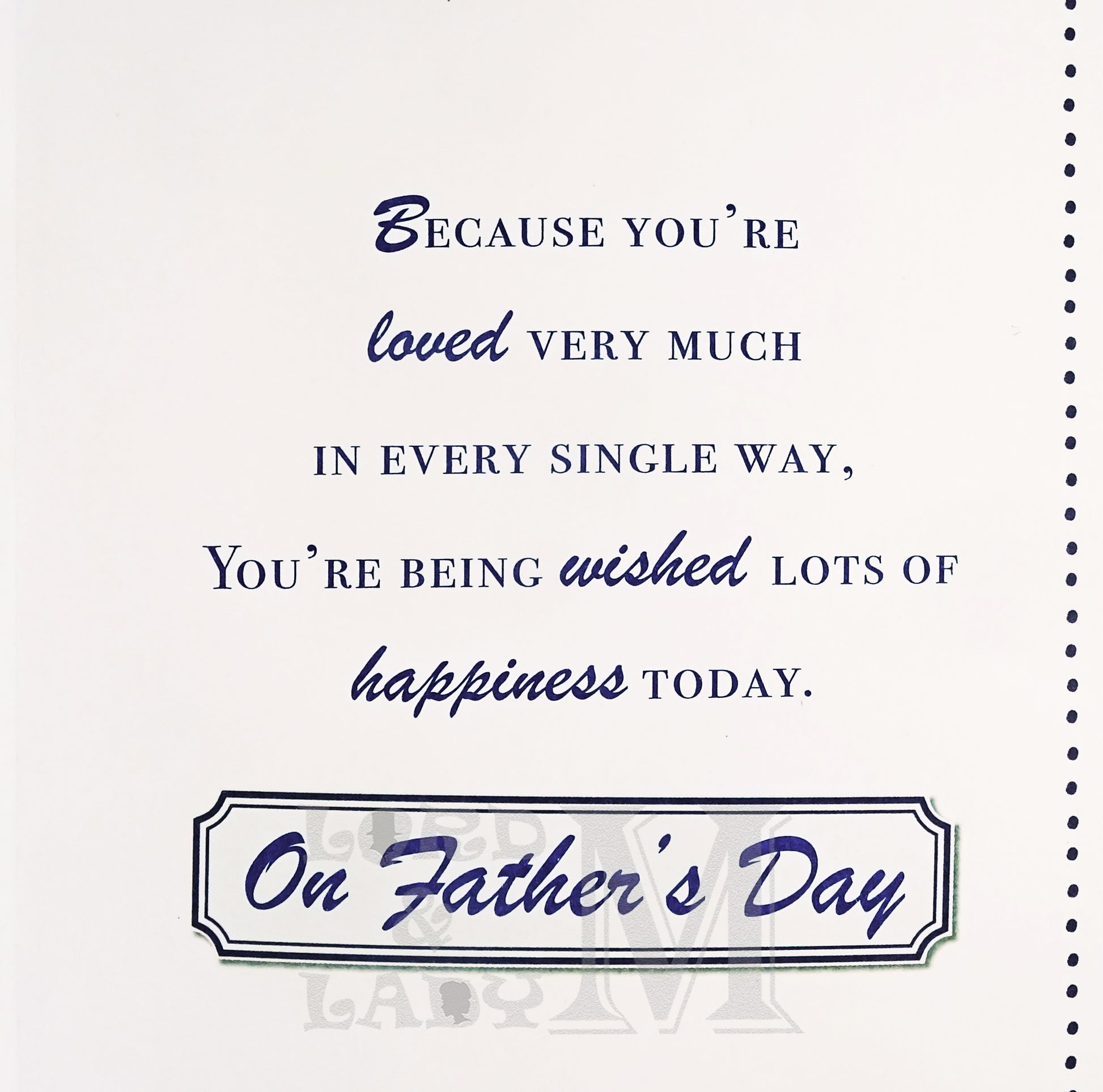 23cm - On Father's Day Great-Grandad - Lge Let -BG