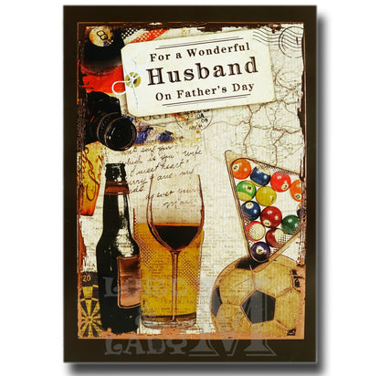 19cm - For A Wonderful Husband On Father's Day -BG