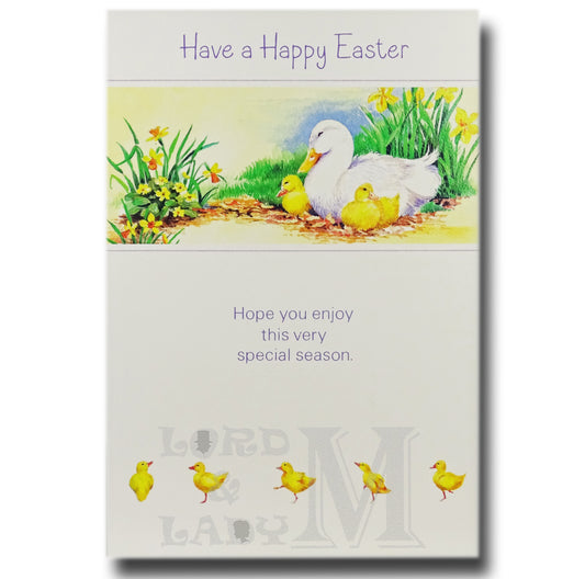 15cm - Have A Happy Easter Hope You - Ducks - E