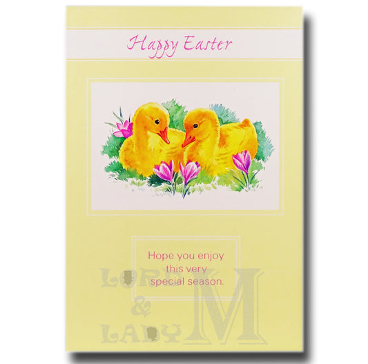 15cm - Happy Easter Hope You Enjoy ... - Ducks - E