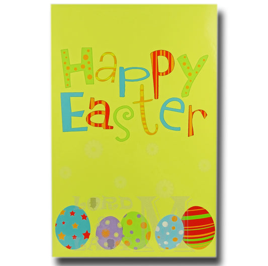 19cm - Happy Easter - 5 Eggs - E