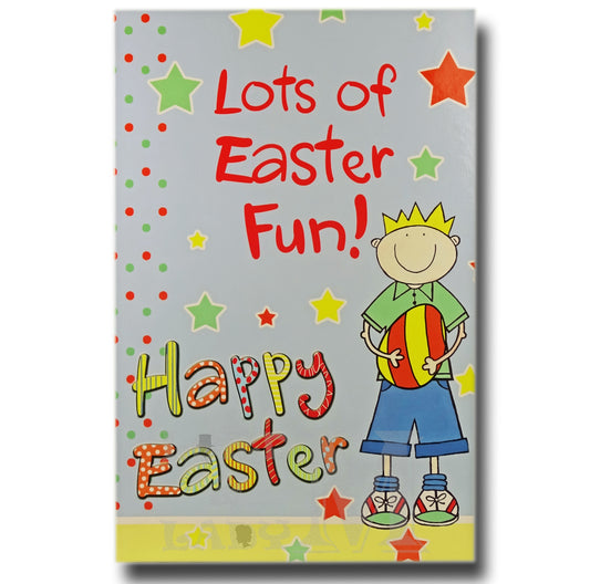 19cm - Lots Of Easter Fun! - Boy With Egg - E
