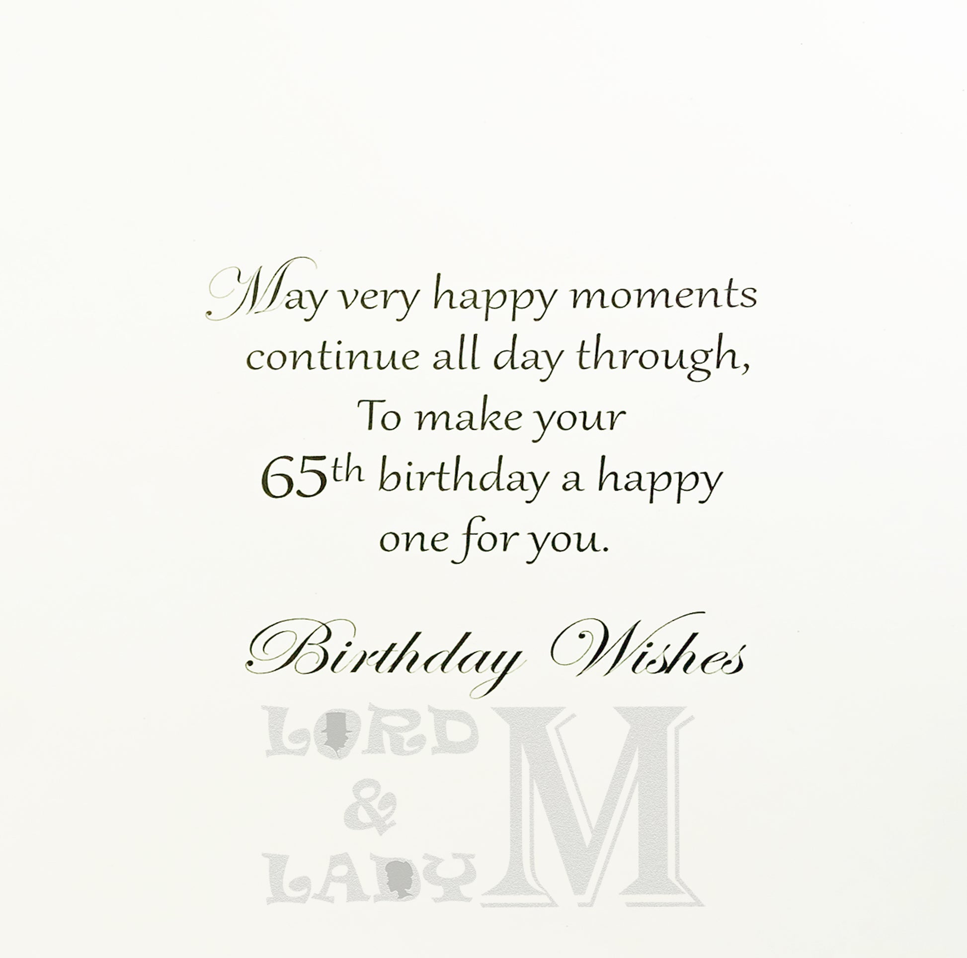 19cm - Happy 65th Birthday Wishing You ... - DGC
