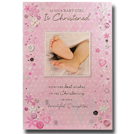 20cm - As Your Baby Girl Is Christened - CWH