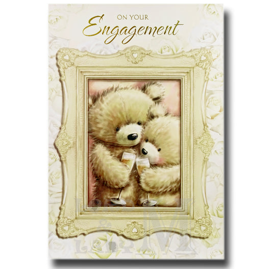 20cm - On Your Engagement - Bears In Frame - CWH